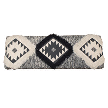 Black And White Black Leg Southwest Upholstered Bench 47