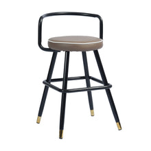 兩把 32 英寸黑色無靠背吧台高吧椅套裝