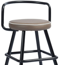 兩把 32 英寸黑色無靠背吧台高吧椅套裝