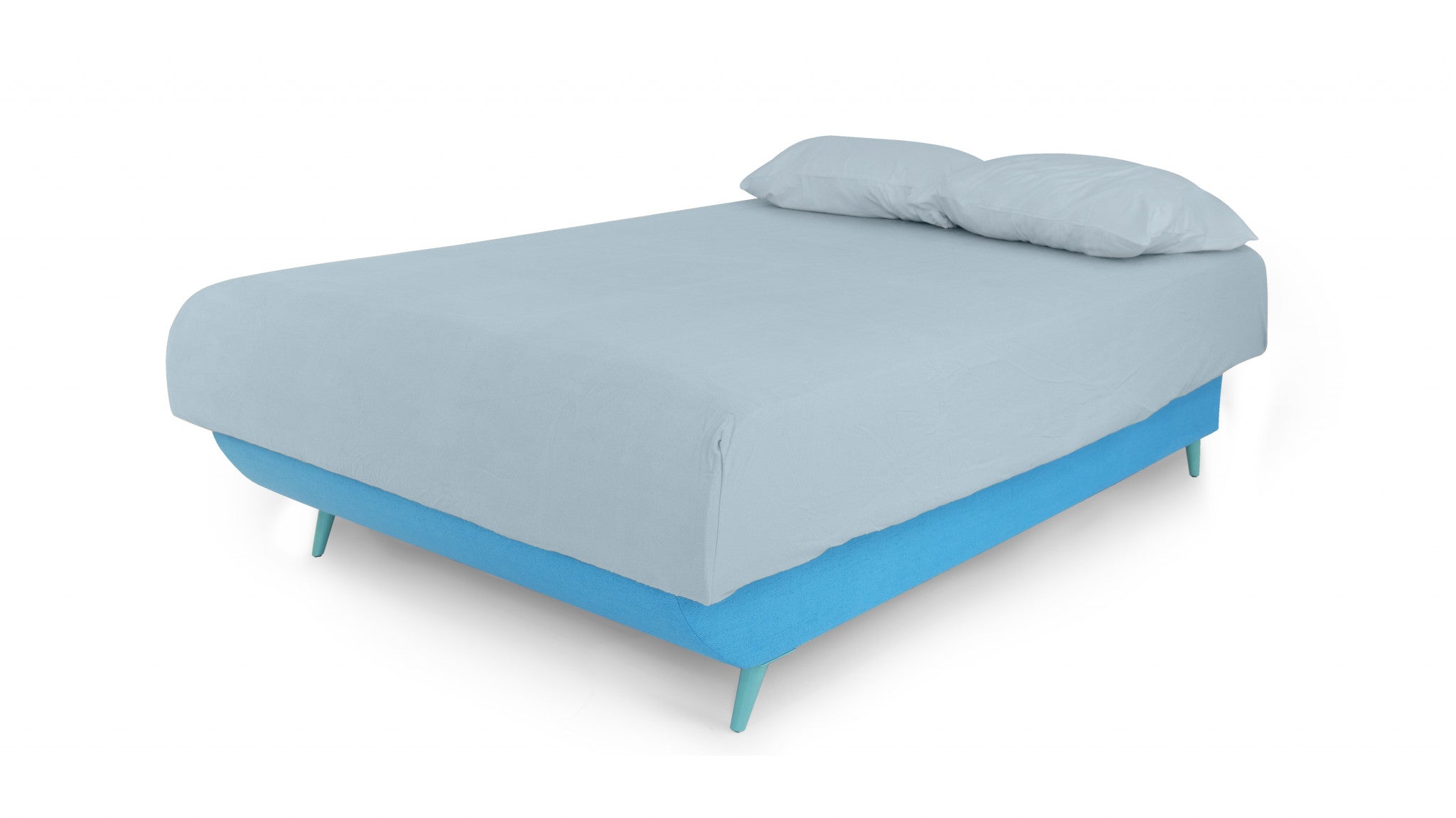 Full Adjustable Turquoise Upholstered 100% PolyesterNo Bed With Mattress