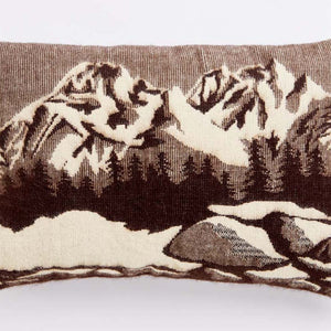 20" X 14" Brown And White Bear Zippered Acrylic Lumbar Pillow Cover