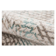 10' X 14' Gray White And Brown Geometric Stain Resistant Area Rug