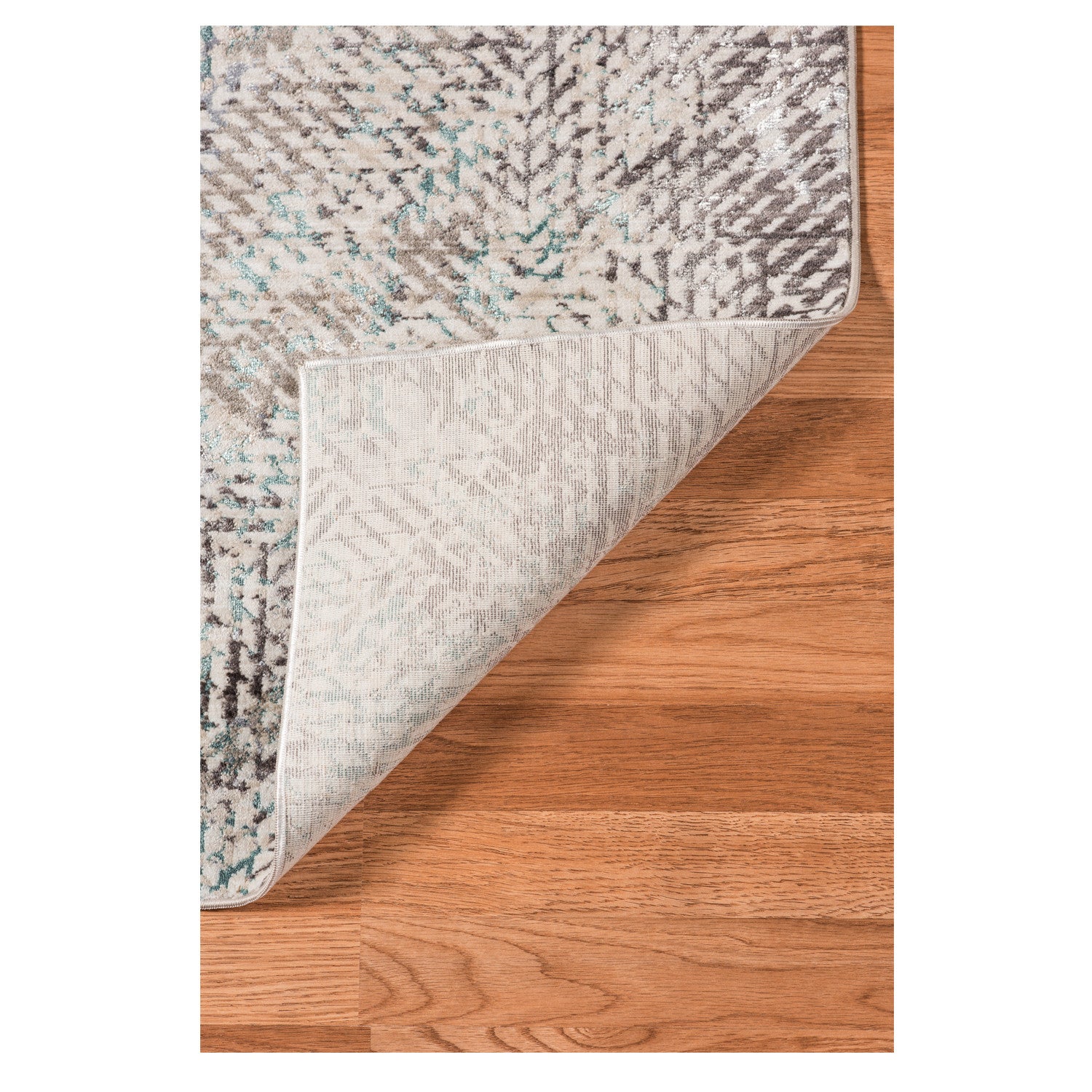 10' X 14' Gray White And Brown Geometric Stain Resistant Area Rug