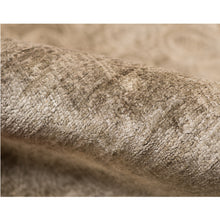 8' X 10' Ombre Brown Distressed Paisley Handmade Area Rug