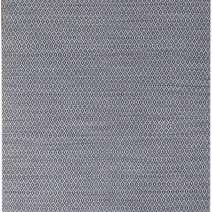 8' X 10' Blue And White Wool Geometric Flatweave Area Rug