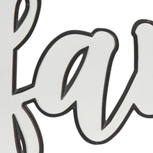 White And Black Metal Family Wall Decor