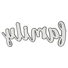 White And Black Metal Family Wall Decor