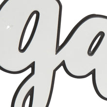 White And Black Metal Gather Wall Decor