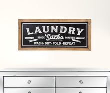 Black And White Metal Laundry Wall Decor