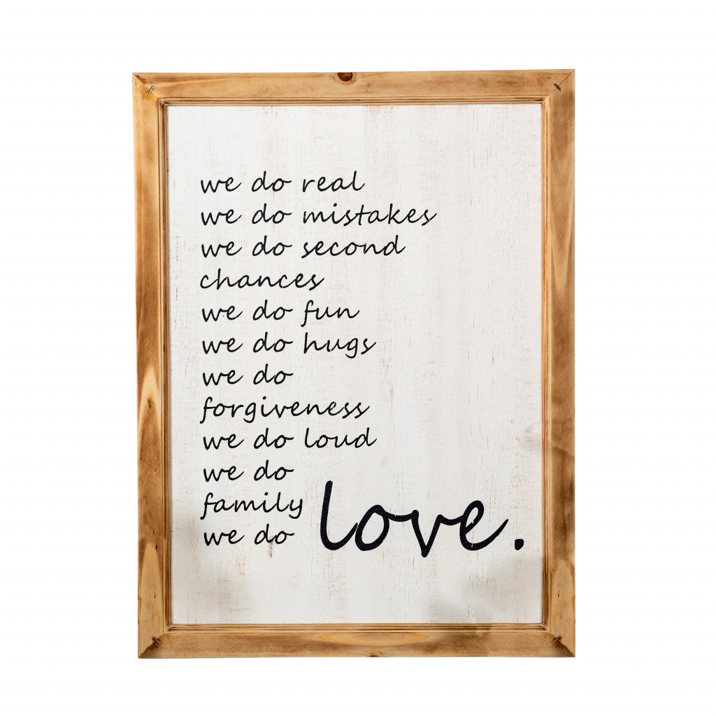 Black and White We Do Love Wall Decor