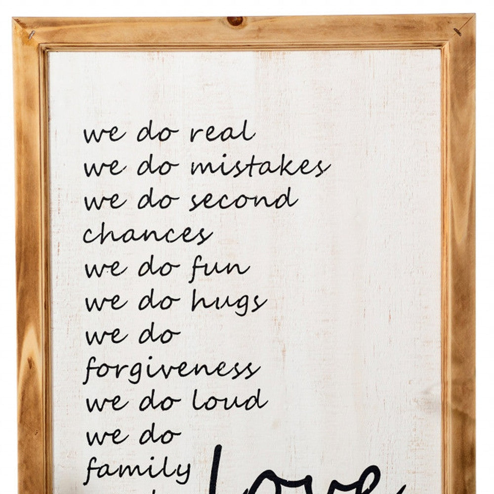 Black and White We Do Love Wall Decor