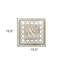 Brown And White Manufactured Wood You And Me Wall Decor