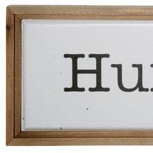 Black And White Metal and Wood Humble And Kind Wall Decor