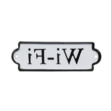 Black And White Metal Wi-Fi Wall Decor