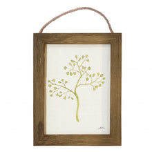 Brown Leaves Wood Frame Wall Decor