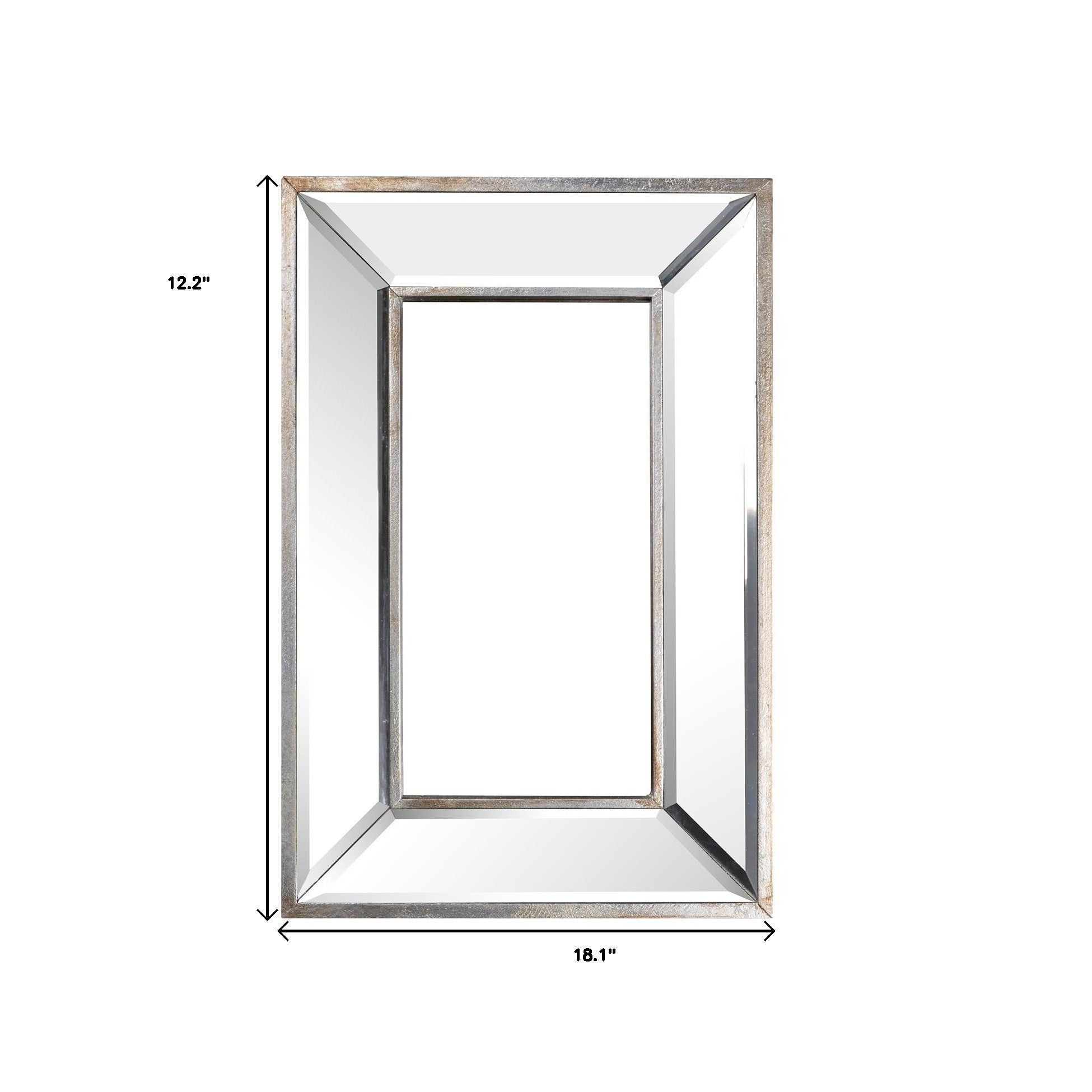 12" Rectangle Wall Mounted Accent Mirror