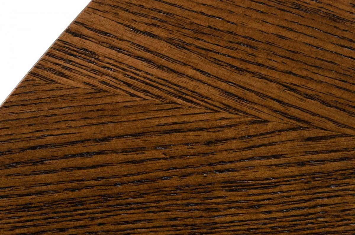 75" Walnut Finish Oval Wood Dining Table