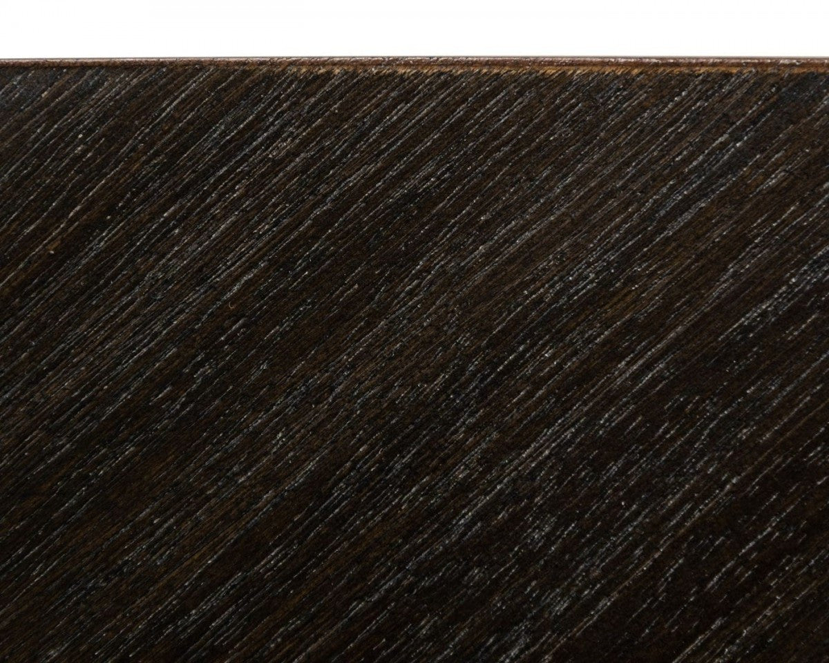 83" Dark Brown Sleek Rectangular Wood Dining Table