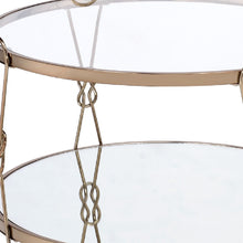 Mesa de centro redonda con espejo de 32 