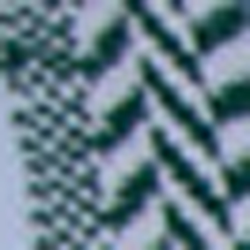 Green Woven Cotton Herringbone Throw