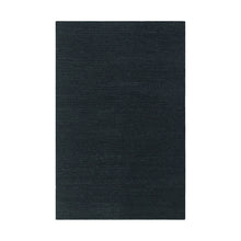 5' X 8' Black Wool Handmade Stain Resistant Area Rug