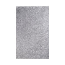 4' X 6' Silver Shag Stain Resistant Area Rug