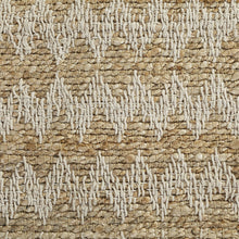 8' X 10' Cream Chevron Handmade Stain Resistant Indoor Outdoor Area Rug