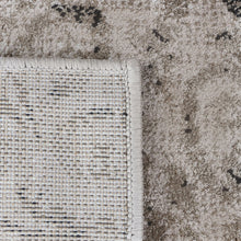 8' Bronze Floral Vines Power Loom Stain Resistant Runner Rug