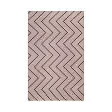 3' X 5' Beige Waves Stain Resistant Indoor Outdoor Area Rug