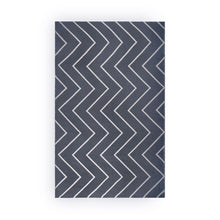 3' X 5' Grey Waves Stain Resistant Indoor Outdoor Area Rug