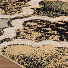 8' Multi-Colored Quatrefoil Power Loom Distressed Stain Resistant Runner Rug