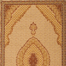 3' X 13' Cream Oriental Power Loom Stain Resistant Area Rug