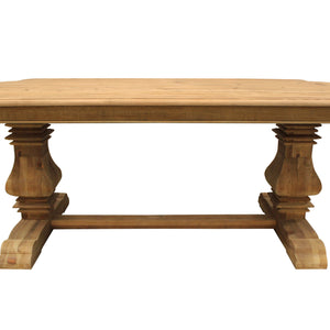 84" Natural Rectangular Solid Wood Dining Table