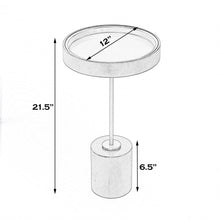 Black And Rosegold Solid Wood Round End Table 22