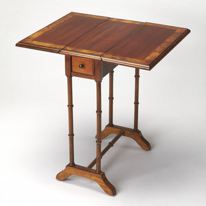 26" Olive Ash Solid And Manufactured Wood Rectangular End Table With Drawer