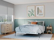 Natural Solid Wood Four Drawer Combo Dresser 35