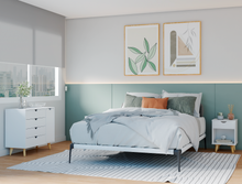 White Solid Wood Four Drawer Combo Dresser 35