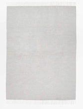 Gray Woven Wool Reversable Throw