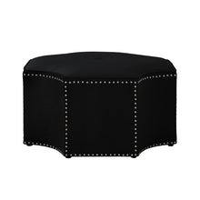 Otomana de cóctel especial de terciopelo negro de 33