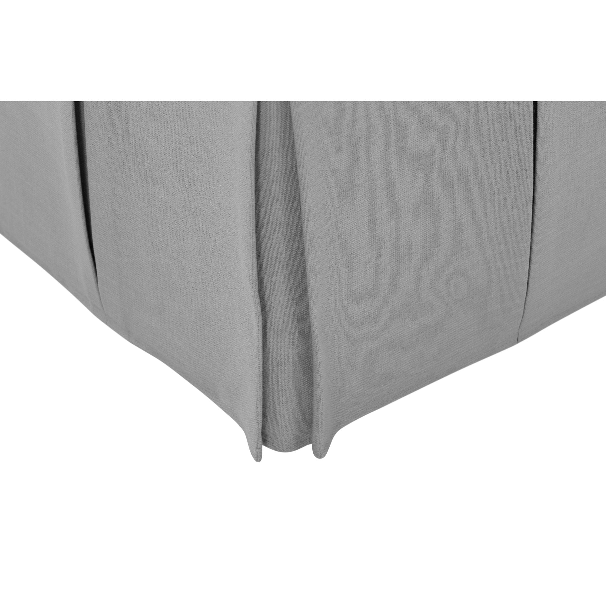 19" Light Gray Linen Storage