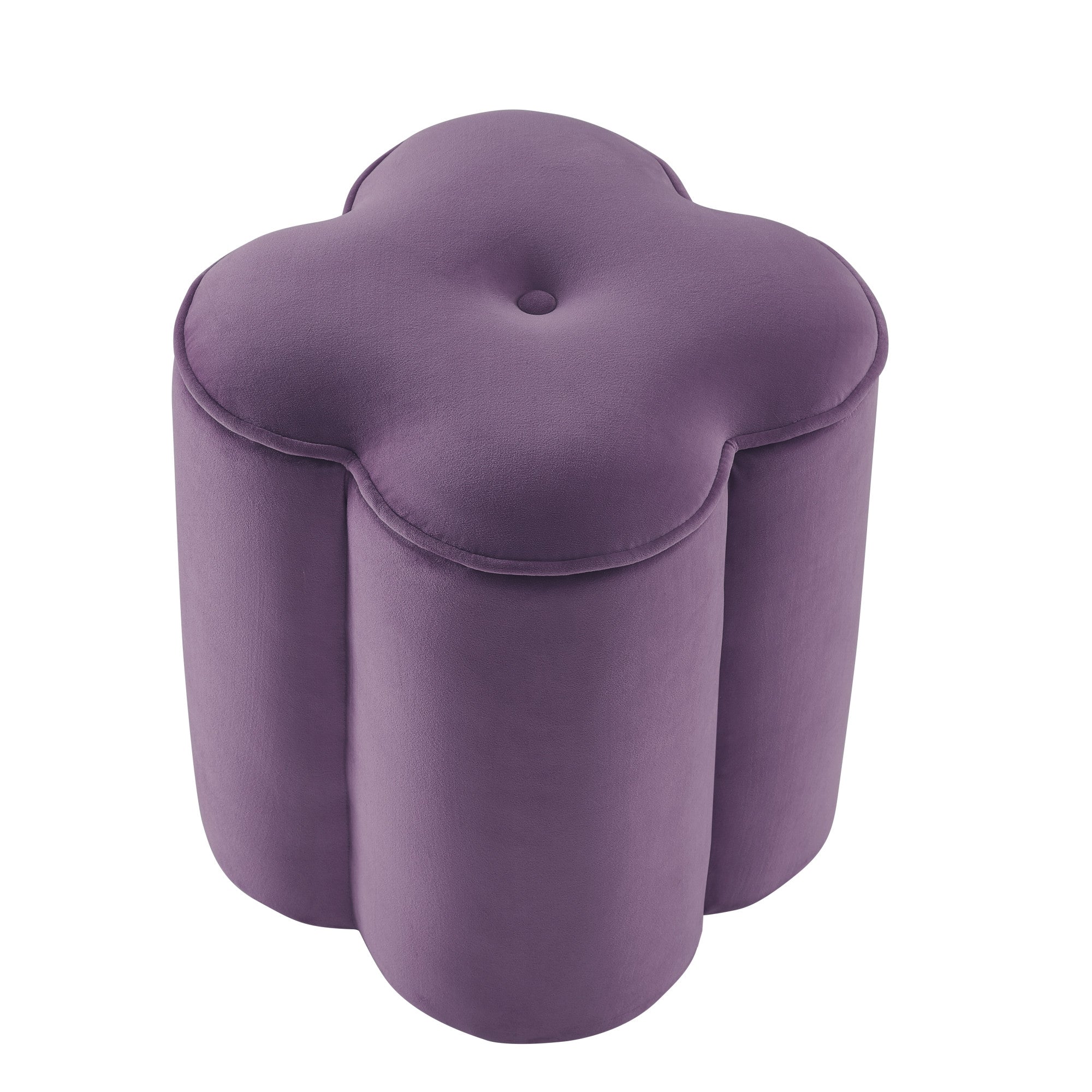 18" Purple Velvet Specialty Storage