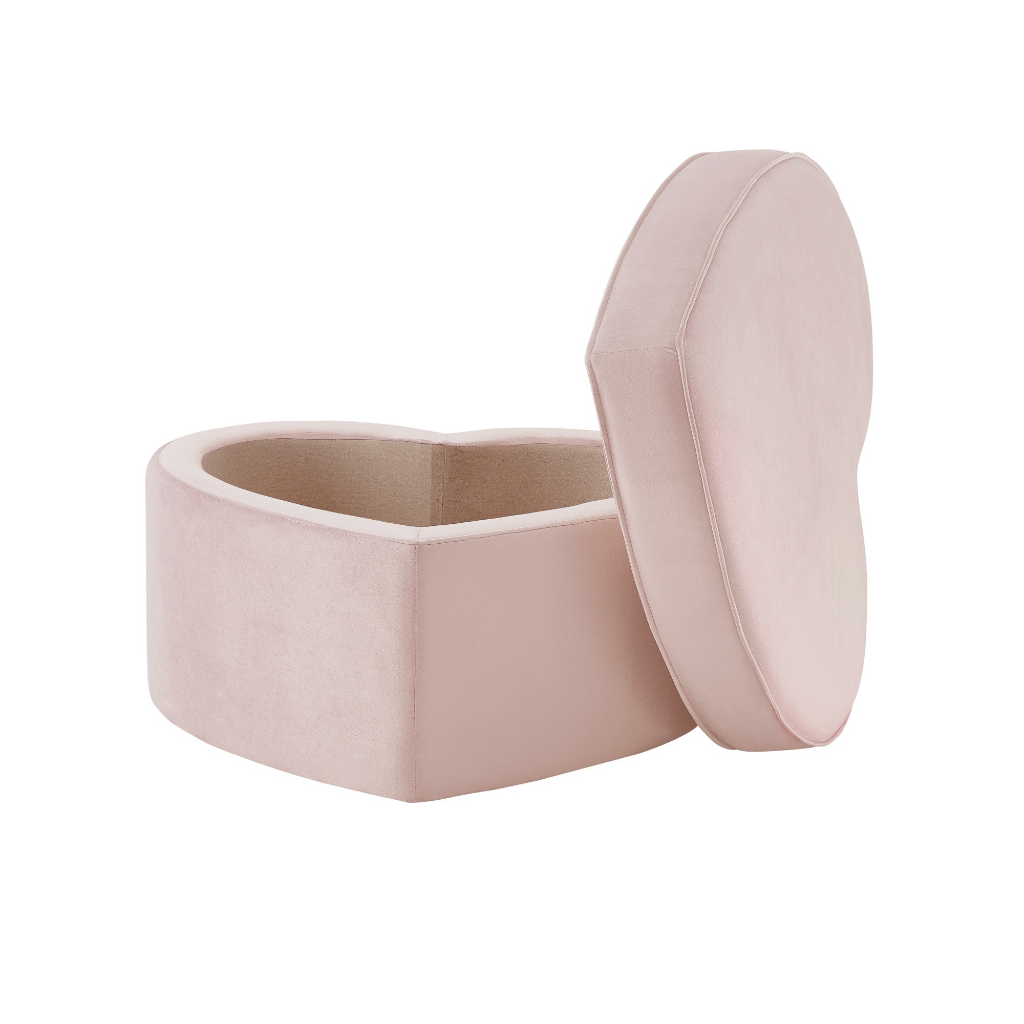 32" Blush Velvet Specialty Storage