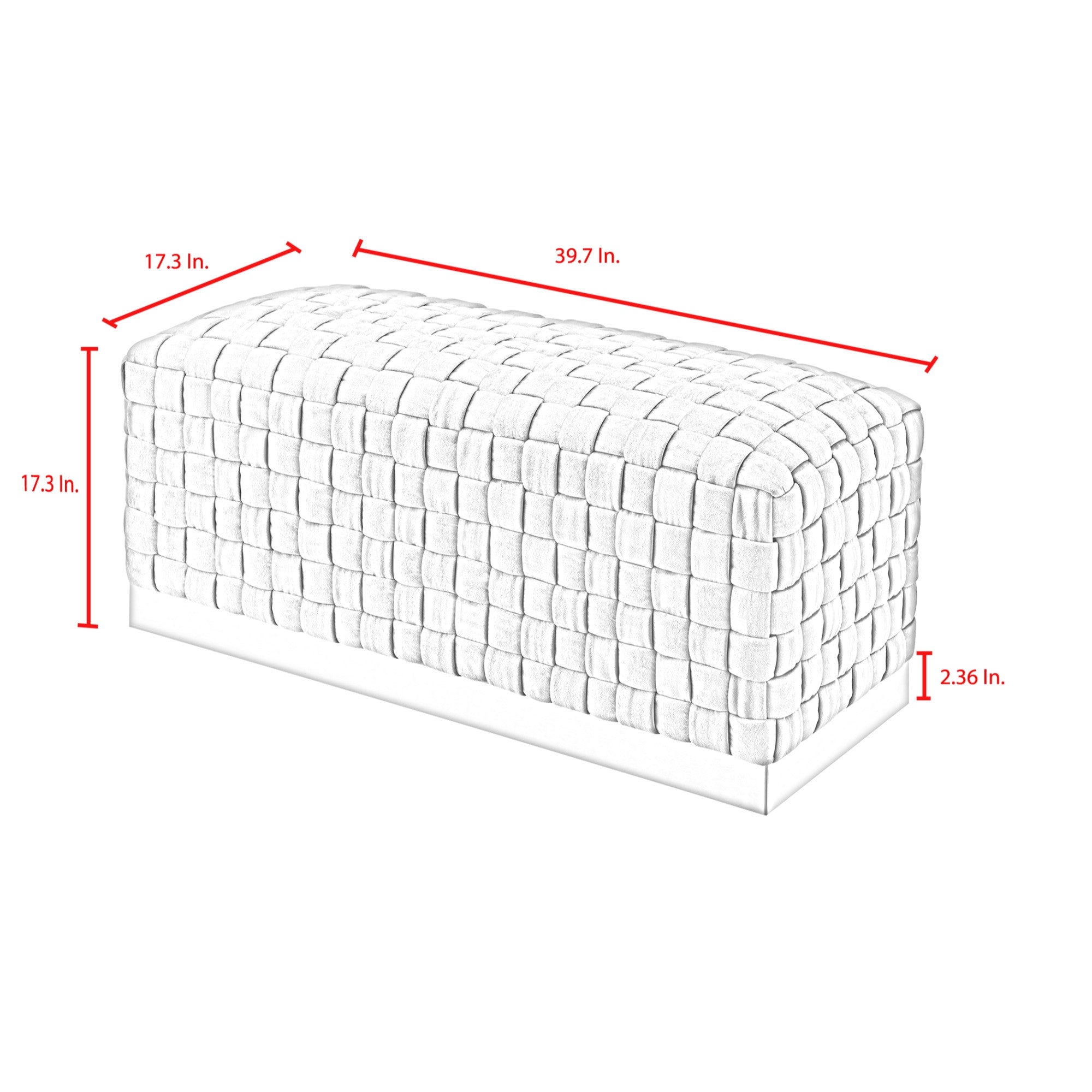 Fuchsia And Gold Upholstered Velvet Bench 40"