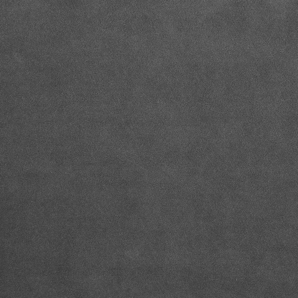 90" Dark Gray Velvet And Chrome Stainless Steel Standard Sofa