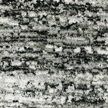 2' X 3' Charcoal Grey Silver And Ivory Abstract Power Loom Stain Resistant Area Rug