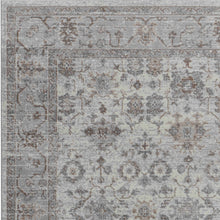 8' X 11' Grey Oriental Area Rug