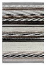 4' X 6' Beige Striped Area Rug