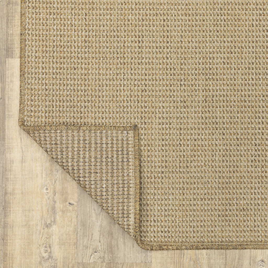 9' X 13' Sand Stain Resistant Indoor Outdoor Area Rug