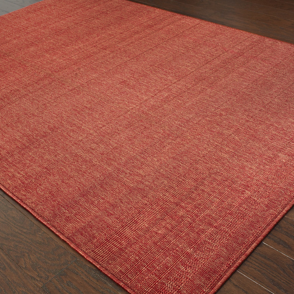 2' X 3' Red Stain Resistant Indoor Outdoor Area Rug
