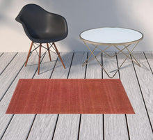 3' X 5' Red Stain Resistant Indoor Outdoor Area Rug